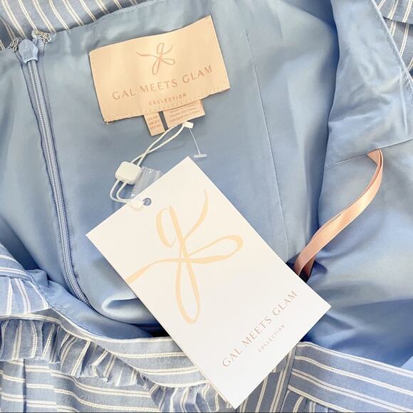 Gal Meets Glam Courtney Rio Stripe Maxi Dress 18 - Picture 5 of 7